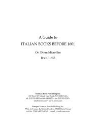 A Guide to ITALIAN BOOKS BEFORE 1601  - New York University ...