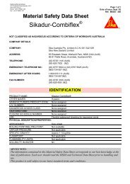 Material Safety Data Sheet - Waterproofing Warehouse