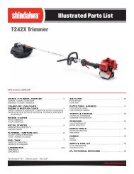 Illustrated Parts List - Shindaiwa USA