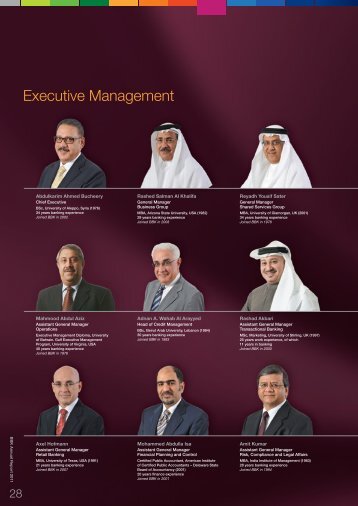 BBK Annual Report 2011 - Executive Management Information