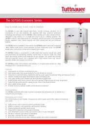 The 5075HS Autoclave Series - Tuttnauer