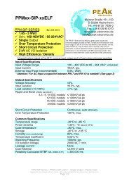 PPMxx-SIP-xxELF - PEAK electronics GmbH