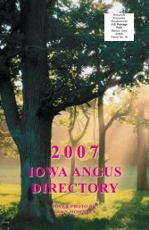 2007 iowa angus directory - Iowa Angus Association