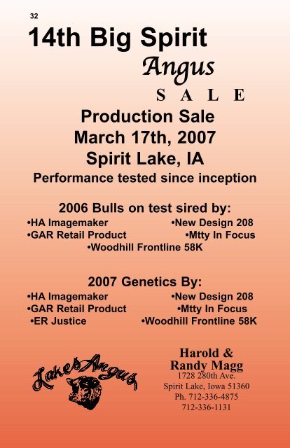 2007 iowa angus directory - Iowa Angus Association