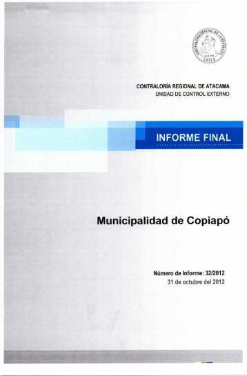 INFORME FINAL Municipalidad de CopiapÃ³ - ContralorÃ­a General ...