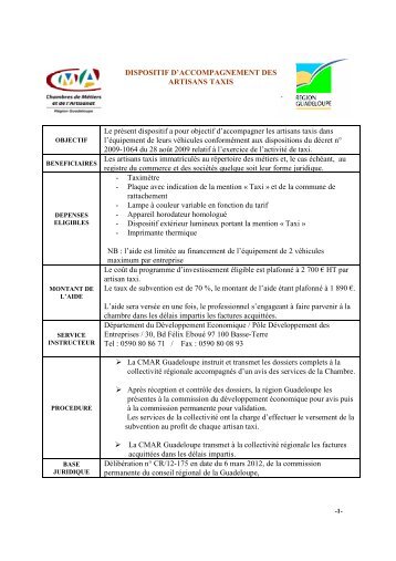 Copie de DOSSIER TYPE subvention taxi MAJ 161012 - la cmar