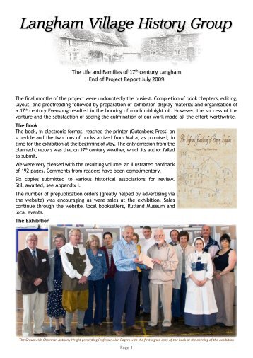 Langham Village History Group