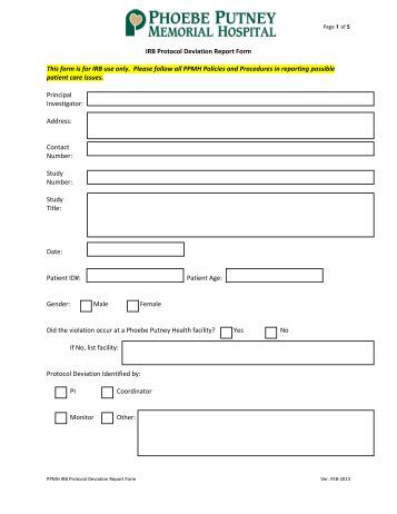 protocol deviation form template irb review protocol summary form with informed protocol deviation form template irb review protocol summary form with informed