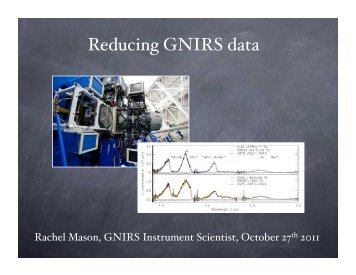 GNIRS Data Reduction