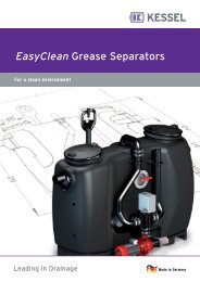 EasyClean Grease Separators - KESSEL