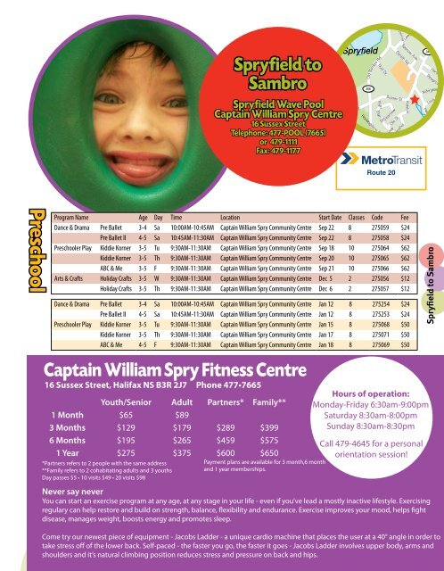 Captain William Spry Fitness Centre - Halifax Regional Municipality