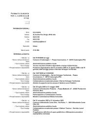 formato europeo per il curriculum vitae - Unione dei Comuni del ...