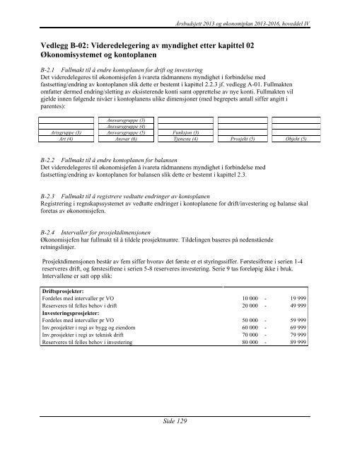 Hoveddel 4 Ãkonomireglement - Ringsaker kommune