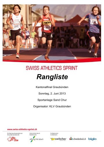 Resultate - Swiss Athletics Sprint
