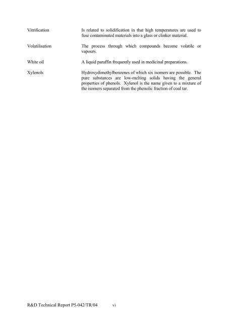 Land Contamination: Technical Guidance on Special Sites: Acid Tar ...