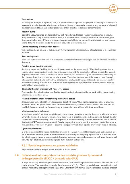 CAGE PROCESSING in Animal Facilities - GV-SOLAS