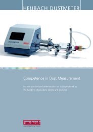 HEUBACH DUSTMETER - Heubach GmbH