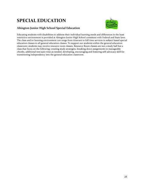 Abington Junior High School Course Selection Guide 2012-2013 ...