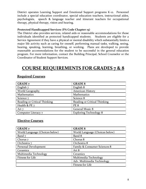 Abington Junior High School Course Selection Guide 2012-2013 ...