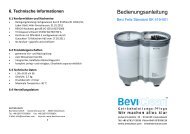 Bedienungsanleitung Bevi Felix Standard SK 419-001 - BeviClean