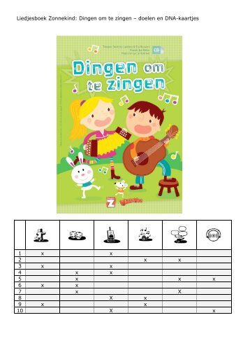 Liedjesboek Zonnekind: Dingen om te zingen â doelen ... - Averbode
