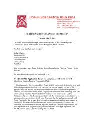 north kingstown planning commission - North Kingstown Government