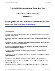 Find the FEMA Concentration Camp Near You! - 911justicehalifax