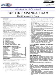 Download: Bostik Expanda-Foam data sheet