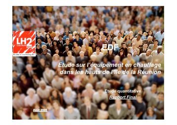 Etude EDF Chauffage dans les Hauts - Envirobat RÃ©union