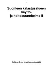 Käyttö- ja hoitosuunnitelma - Kalatalouden Keskusliitto