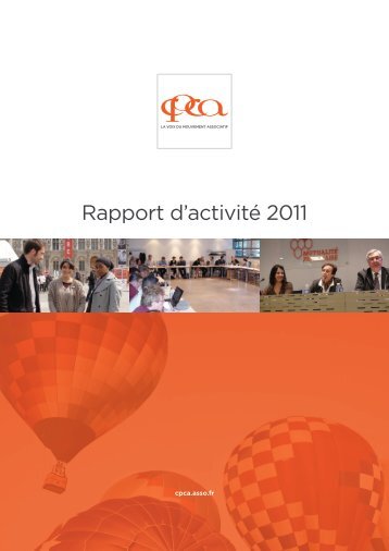 Rapport d'activitÃ© 2011 - CPCA