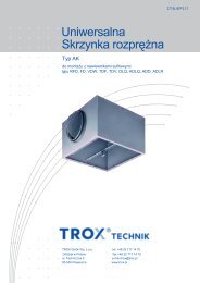 Uniwersalne skrzynki rozprÄÅ¼ne - TROX