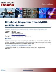 Database Migration from MySQL to RDM Server - Embedded Tools ...