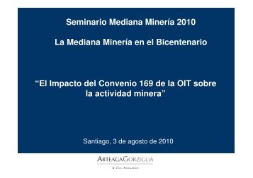 El Impacto del Convenio 169 de la OIT sobre la activid