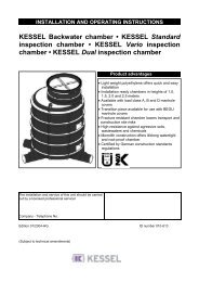 KESSEL Backwater chamber â¢ KESSEL Standard inspection ...