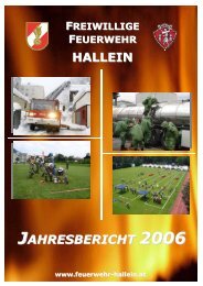 Jahresbericht 2006 - bei der Freiwilligen Feuerwehr Hallein