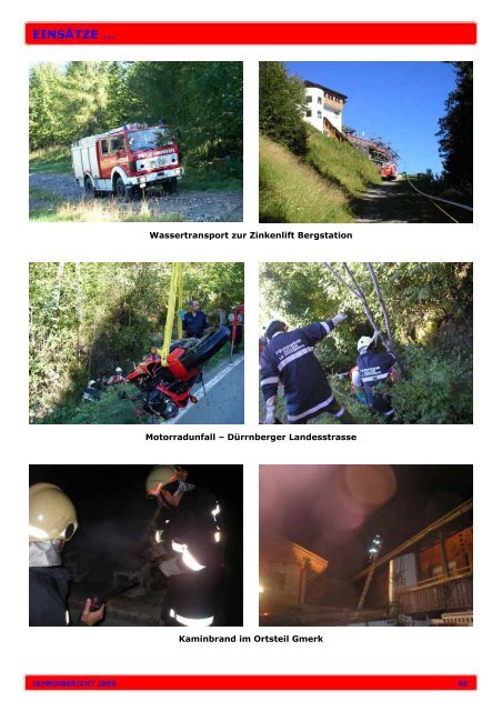 Jahresbericht 2006 - bei der Freiwilligen Feuerwehr Hallein