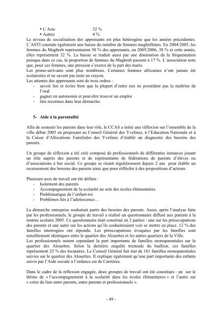 CUCS CARRIERES SUR SEINE - SIG Politique de la Ville