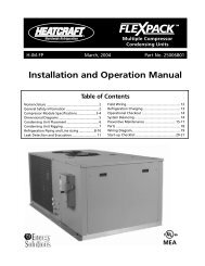 Installation and Operation Manual - Bohn