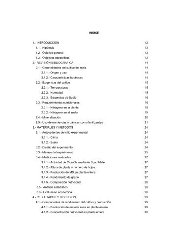 1.- INTRODUCCIÓN 12 1.1.- Hipótesis 13 1.2.- Objetivo general 13 ...