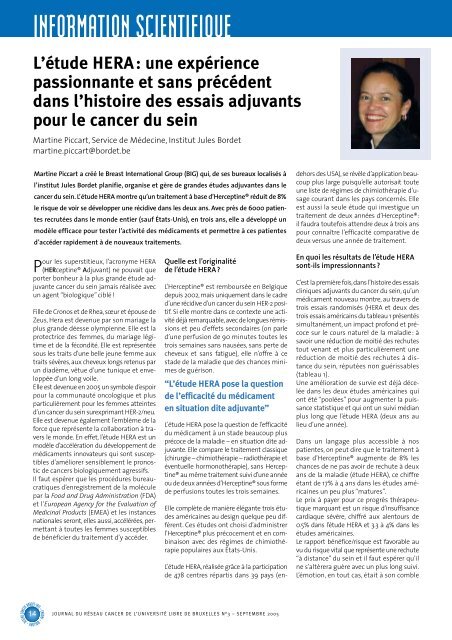 Cancers familiaux et cancers hÃ©rÃ©ditaires - Institut Jules Bordet ...