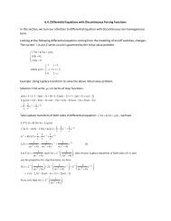 6.4. Differential Equations with Discontinuous Forcing Functions In ...