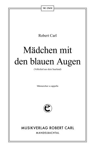 Mädchen mit den blauen Augen - Musikverlag Robert Carl