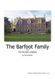 The Barfoot Family - Langham Village History Group