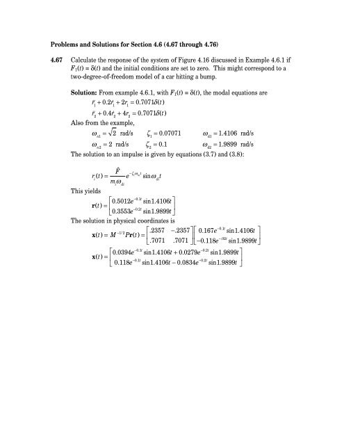Problems and Solutions for Section 4.6 (4.67 through ... - Aerostudents