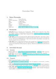 Curriculum Vitae - cs@famaf - Universidad Nacional de Córdoba