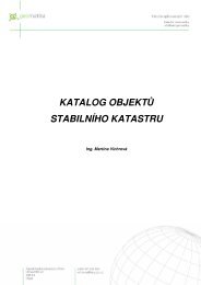 KATALOG OBJEKTŮ STABILNÍHO KATASTRU