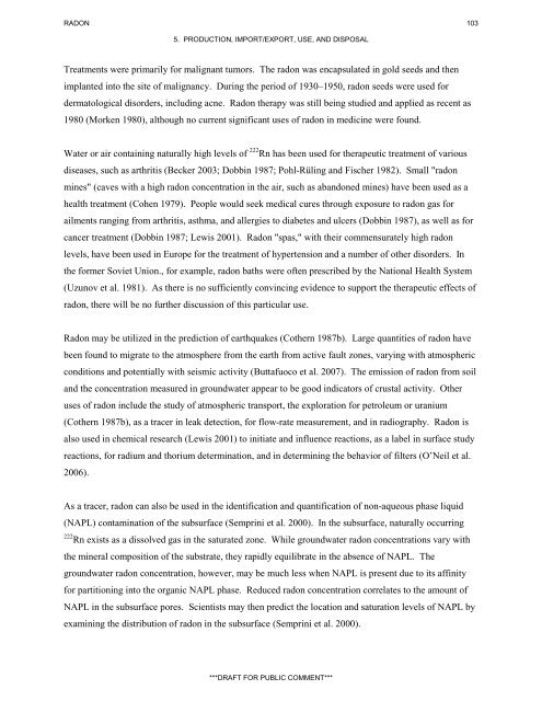 ATSDR Draft Toxicological Profile for Radon_September 2008.pdf