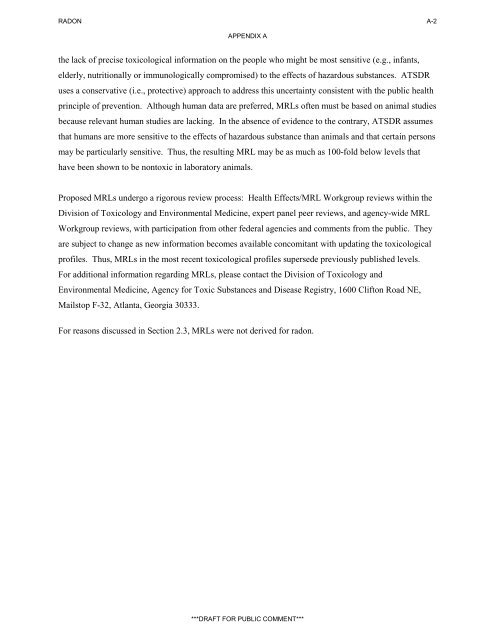 ATSDR Draft Toxicological Profile for Radon_September 2008.pdf