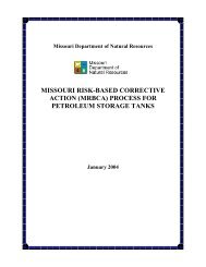missouri risk-based corrective action (mrbca) process for petroleum ...